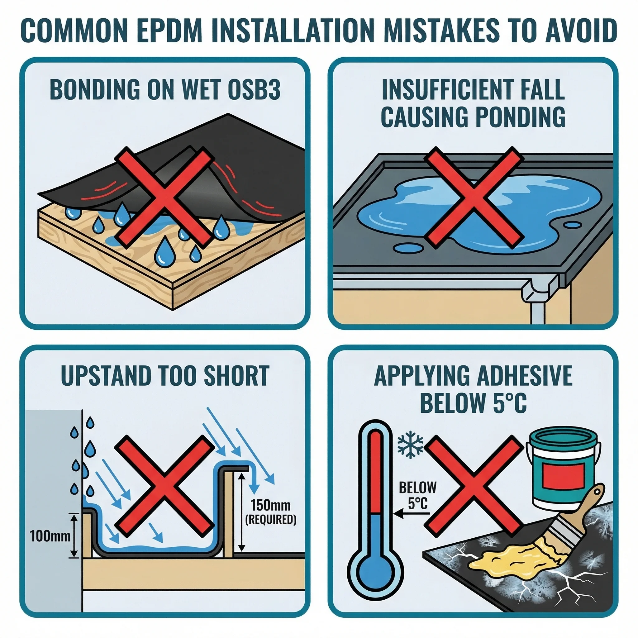 Common EPDM installation mistakes to avoid